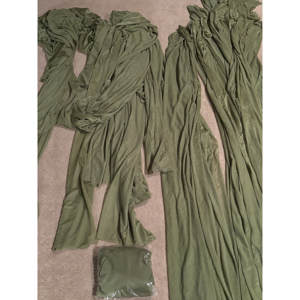 Olive Green Arch Draping Fabric